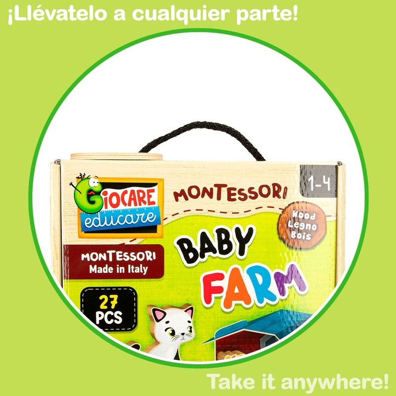 Puzzle Infantil Lisciani Giochi Granja 3D Montessori