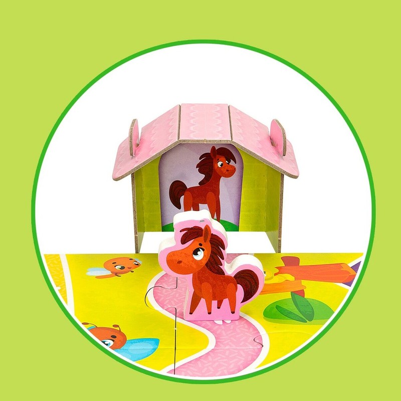 Puzzle Infantil Lisciani Giochi Granja 3D Montessori