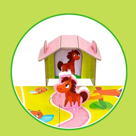 Puzzle Infantil Lisciani Giochi Granja 3D Montessori
