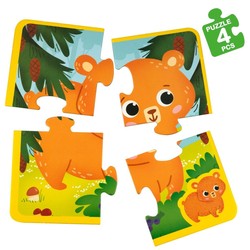 Puzzle Infantil Lisciani Giochi Táctil Montessori Animales - Compra online en MegaJuguetes 2
