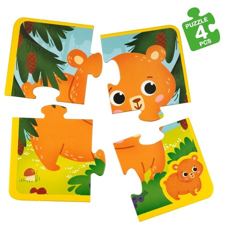 Puzzle Infantil Lisciani Giochi Táctil Montessori Animales
