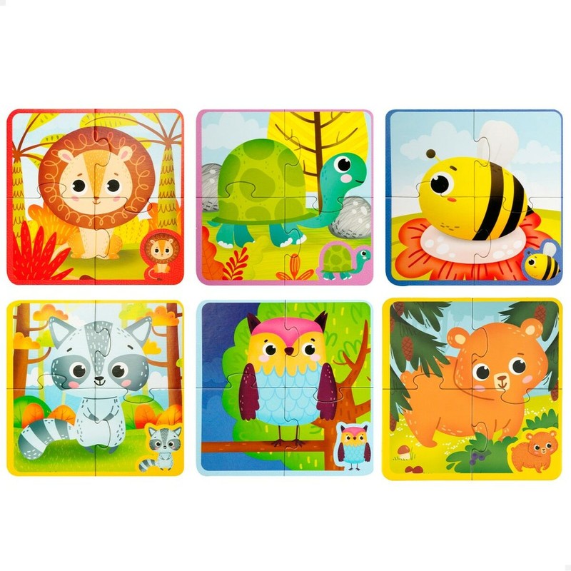 Puzzle Infantil Lisciani Giochi Táctil Montessori Animales