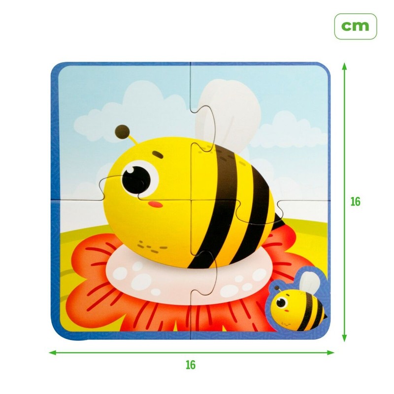 Puzzle Infantil Lisciani Giochi Táctil Montessori Animales