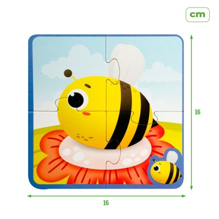 Puzzle Infantil Lisciani Giochi Táctil Montessori Animales