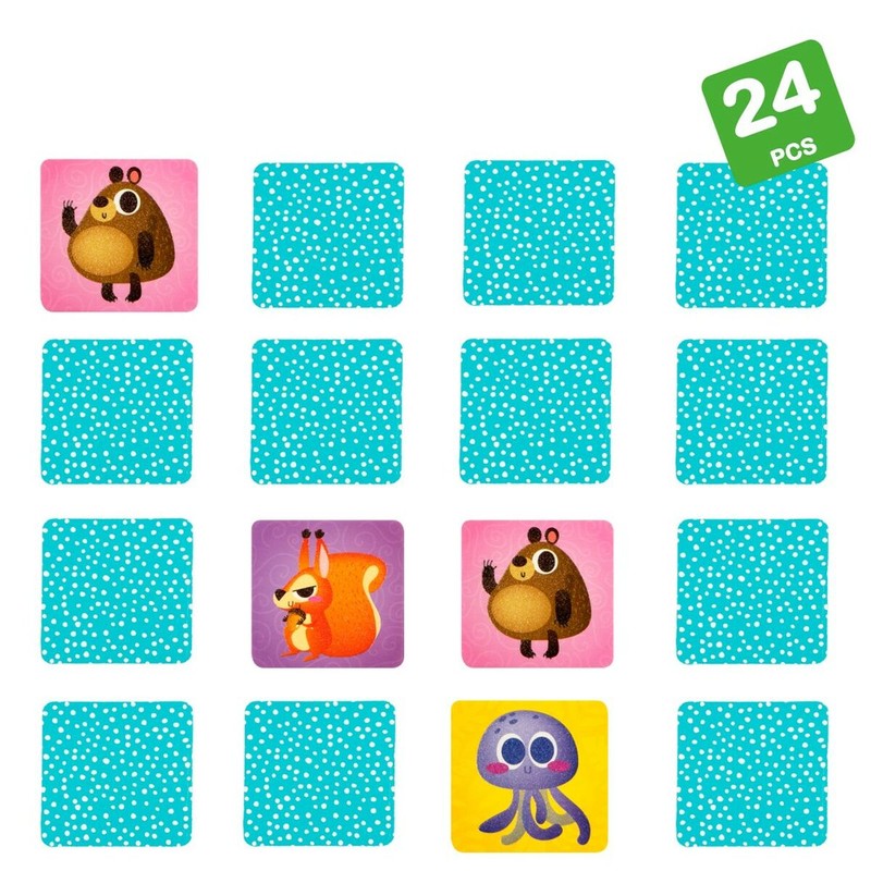 Juegos de Mesa Niños: Lisciani Giochi Memoria Táctil 24 Piezas
