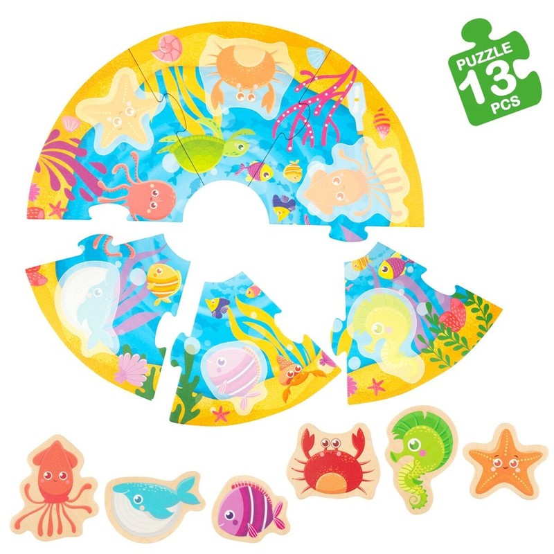 Puzzle Infantil Lisciani Giochi Marino - Método Montessori