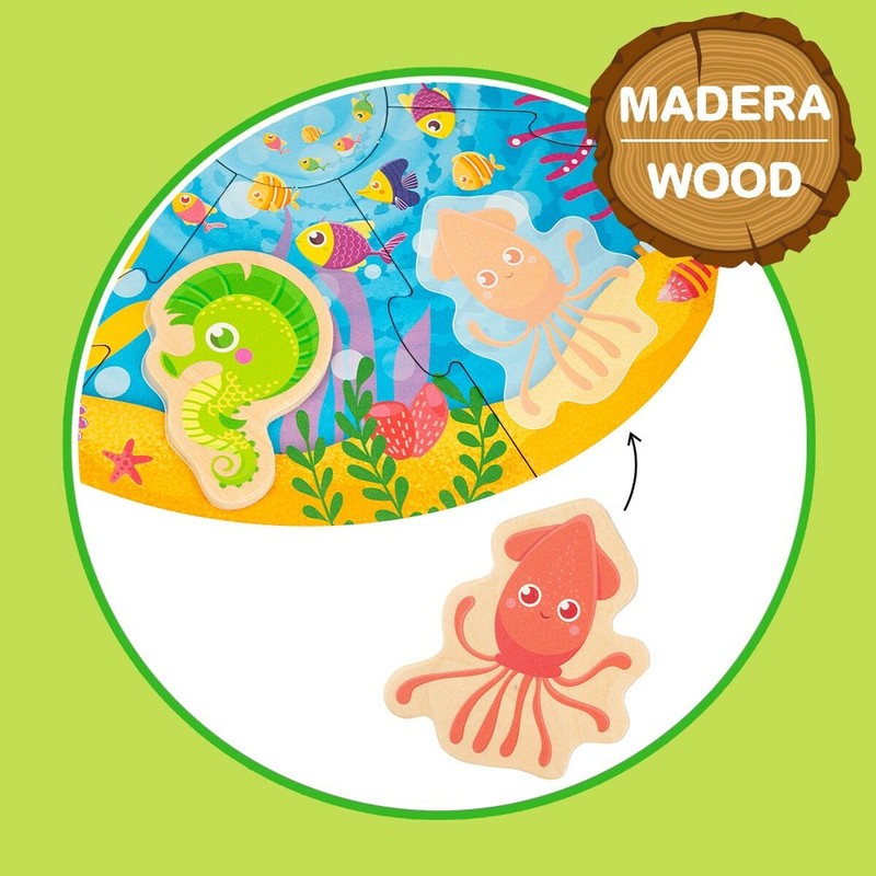 Puzzle Infantil Lisciani Giochi Marino - Método Montessori