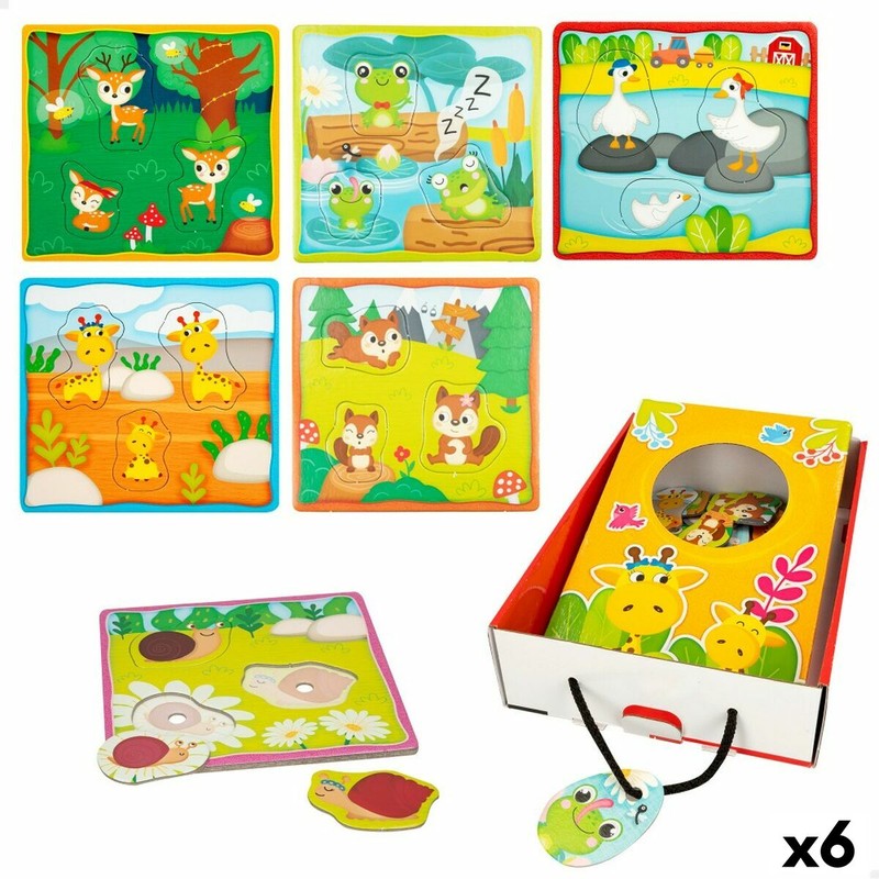 Puzzle Infantil Lisciani Giochi Táctil - Animales Montessori - Compra online en MegaJuguetes