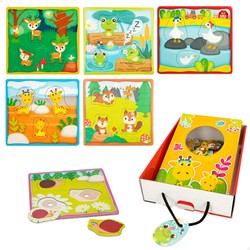 Puzzle Infantil Lisciani Giochi Táctil - Animales Montessori - Compra online en MegaJuguetes 2