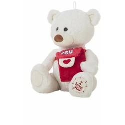 Peluches Niños: Oso Blanco Suave 35 cm BigBuy Kids - Compra online en MegaJuguetes
