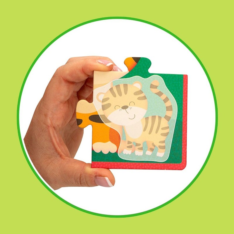 Puzzle Infantil Lisciani Giochi Animales de Madera Montessori