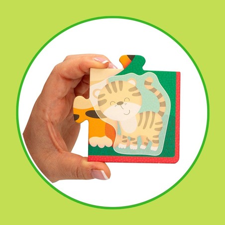 Puzzle Infantil Lisciani Giochi Animales de Madera Montessori