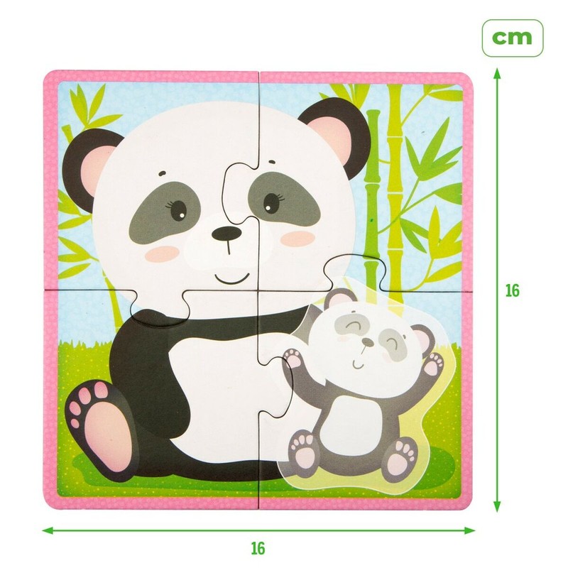 Puzzle Infantil Lisciani Giochi Animales de Madera Montessori