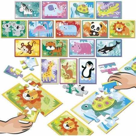 Puzzle didáctico juguete construcción motricidad fina