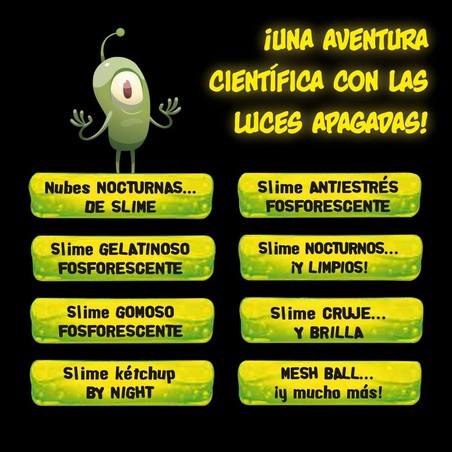 Juguetes Ciencia Niños Lisciani Giochi Night Slime (6 Unidades)