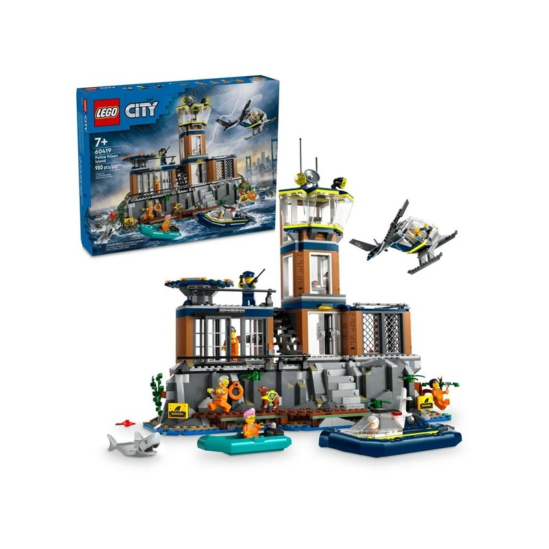 Juguetes Construcción Niños Lego City Police Station Island 60419 - Compra online en MegaJuguetes
