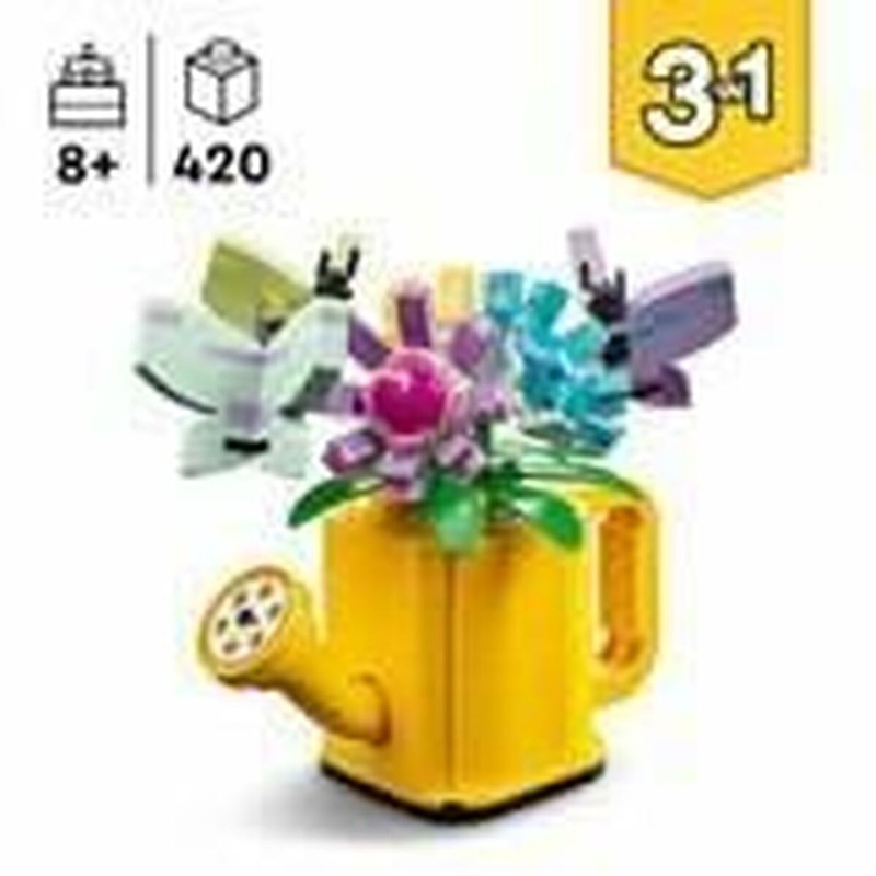 Juguetes Construcción Niños Lego Creator 3in1 Flores en Regadera Multicolor
