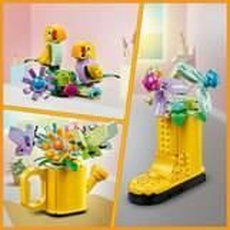 Juguetes Construcción Niños Lego Creator 3in1 Flores en Regadera Multicolor