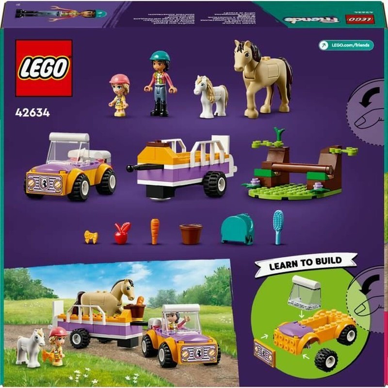 Juguetes Construcción Niños Lego 42634 Remolque Caballos y Ponis