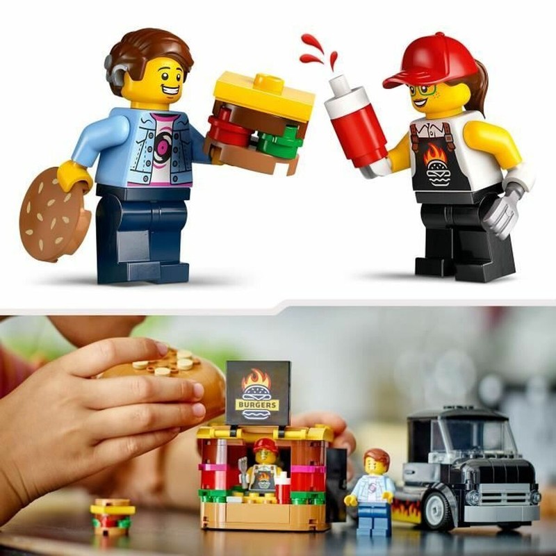 Juguetes Construcción Niños LEGO 60404 Food Truck Hamburguesas