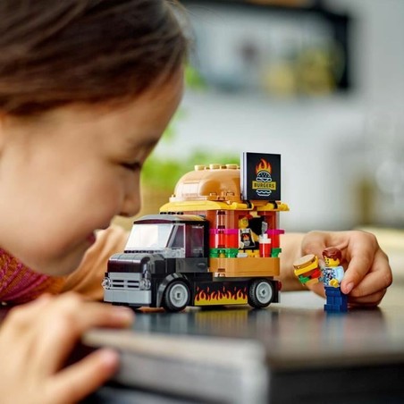 Juguetes Construcción Niños LEGO 60404 Food Truck Hamburguesas