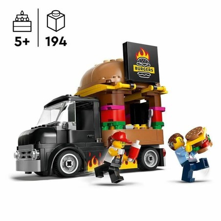 Juguetes Construcción Niños LEGO 60404 Food Truck Hamburguesas