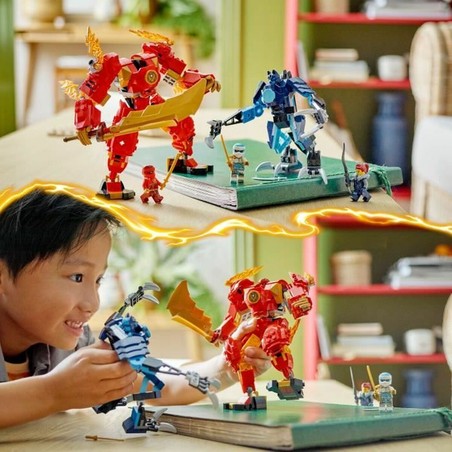 Figuras Acción Niños LEGO Kai Robot Elemental Fuego 71808