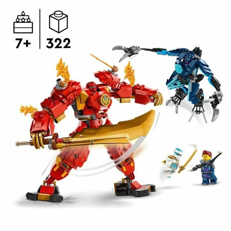 Figuras Acción Niños LEGO Kai Robot Elemental Fuego 71808