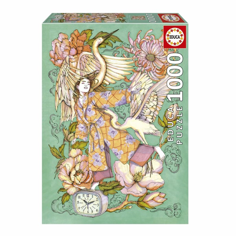 Montaje de puzzle relajante para adultos