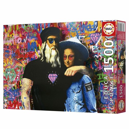 Juego de concentración adultos: puzzle Leo y Lisa montado