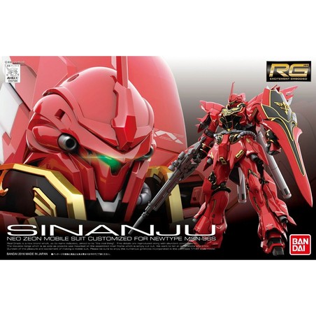 Figuras Acción Niños: Bandai RG 1/144 SINANJU Coleccionable