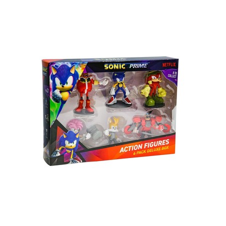 Figuras Acción Niños Sonic Prime - Playset PMI Kids World 6 Piezas - Compra online en MegaJuguetes
