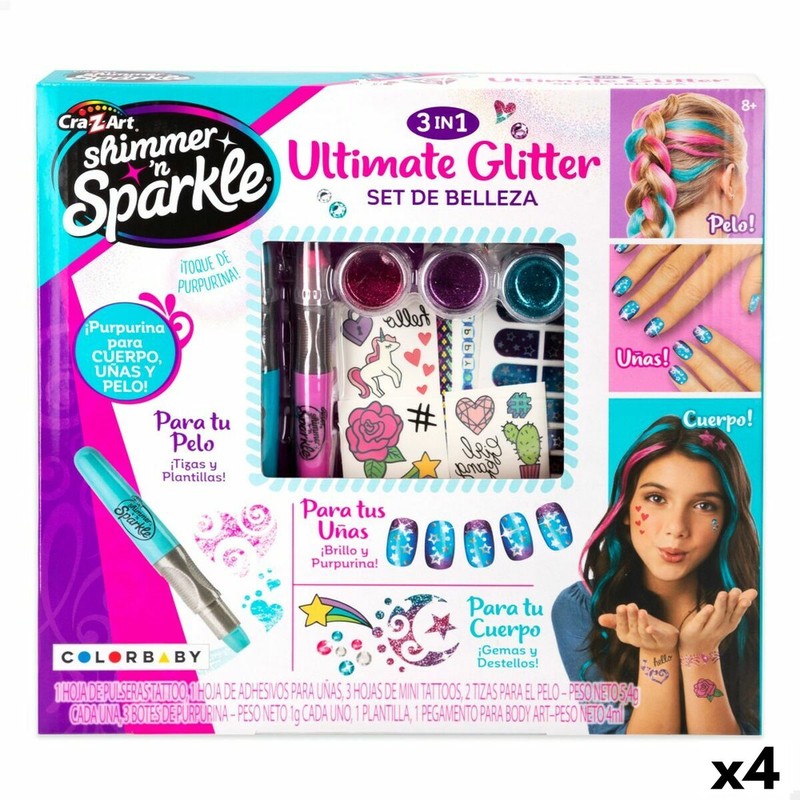 Disfraces Niños: Set de Belleza Cra-Z-Art Purpurina - Compra online en MegaJuguetes