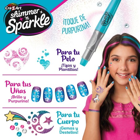 Disfraces Niños: Set de Belleza Cra-Z-Art Purpurina