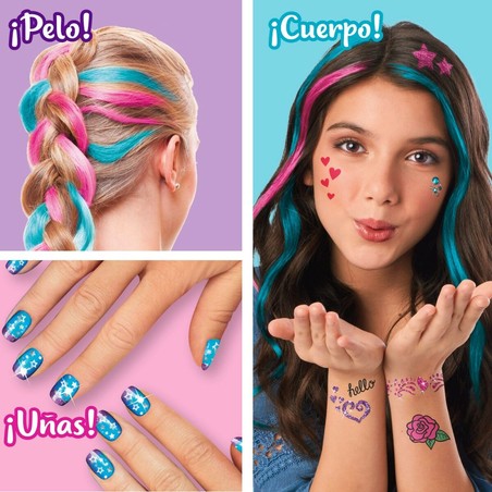 Disfraces Niños: Set de Belleza Cra-Z-Art Purpurina