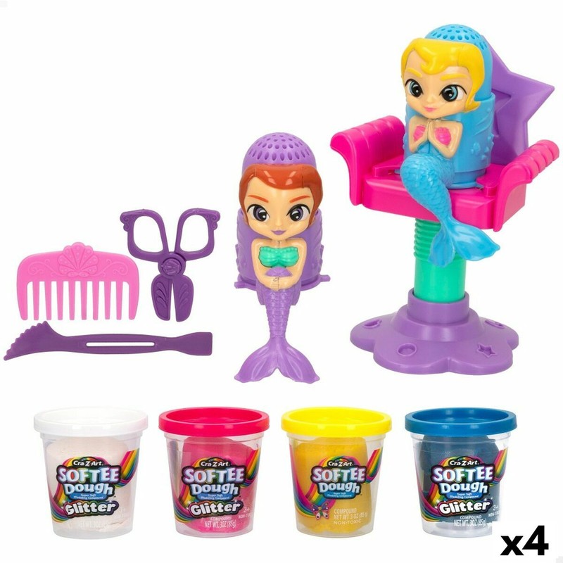 Manualidades Niños Cra-Z-Art: Juego Plastilina Pelo Sirenas (4 Uds) - Compra online en MegaJuguetes