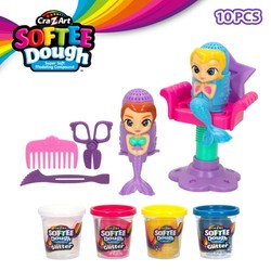 Manualidades Niños Cra-Z-Art: Juego Plastilina Pelo Sirenas (4 Uds) - Compra online en MegaJuguetes 2