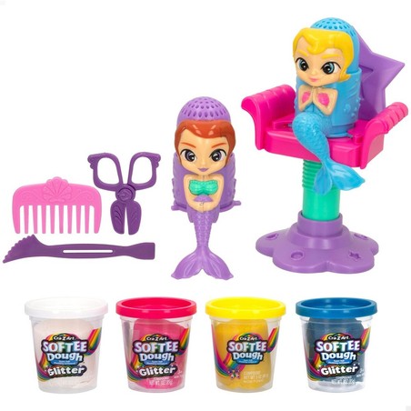 Manualidades Niños Cra-Z-Art: Juego Plastilina Pelo Sirenas (4 Uds)