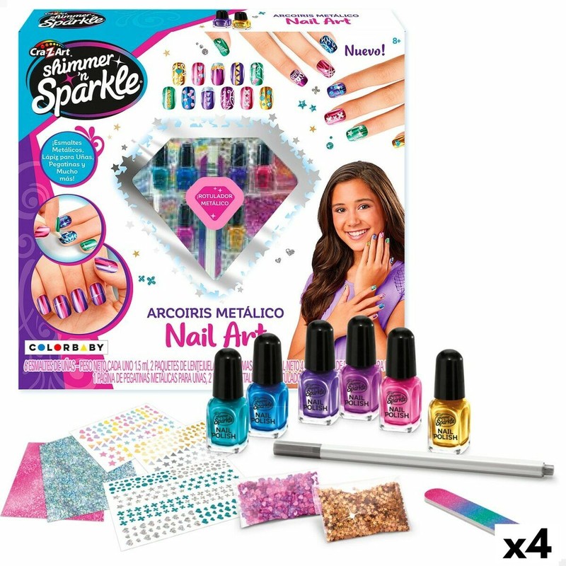 Set Belleza Infantil Uñas Cra-Z-Art Arcoíris Metálicas - Compra online en MegaJuguetes