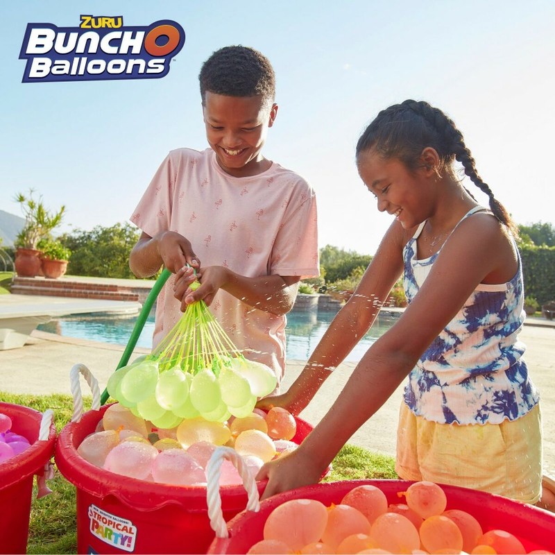 Juguetes Exterior Niños: Globos de Agua Zuru Bunch-o-Balloons 24 Unidades