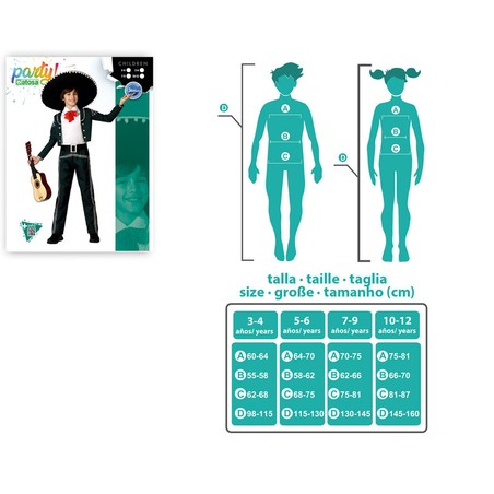 Disfraz para Niños Mariachi - Traje Completo para Fiestas