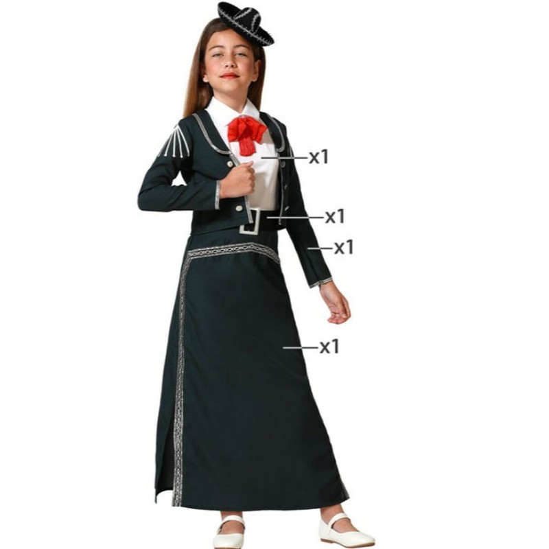 Disfraces Niños Mariachi Niña - Ideal para Fiestas - Compra online en MegaJuguetes