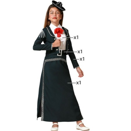 Disfraces Niños Mariachi Niña - Ideal para Fiestas - Compra online en MegaJuguetes