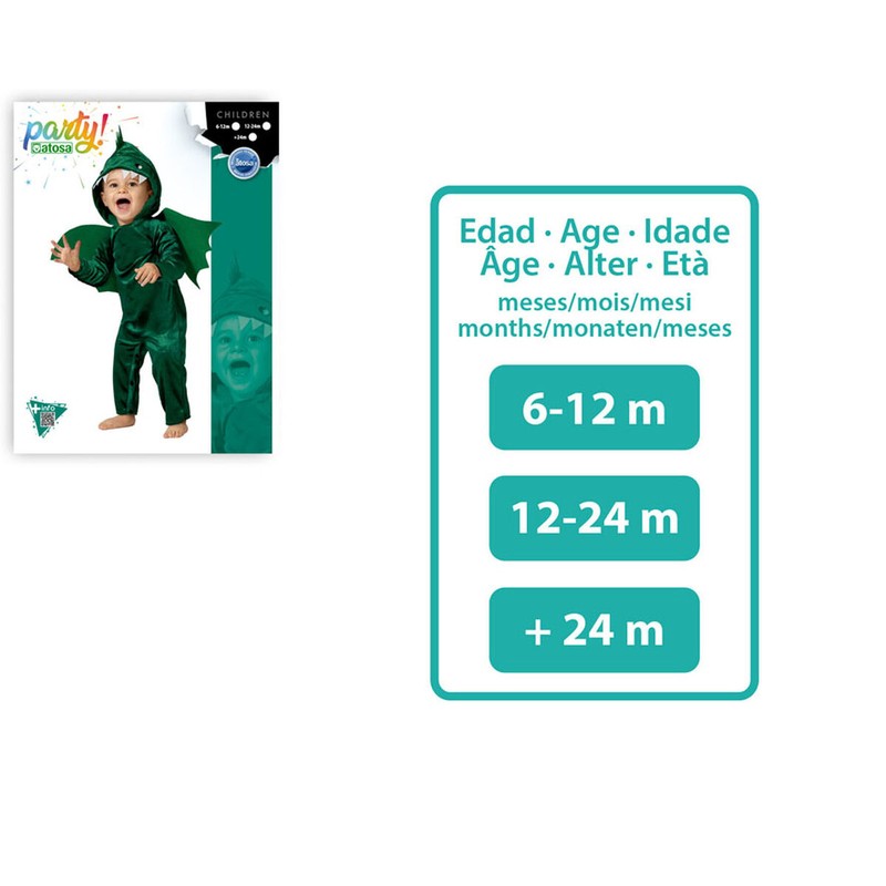 Disfraces Niños: Disfraz Bebé Dragón Verde