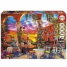 Puzzle Venecia 4000 Piezas con góndolas y canales al atardecer.