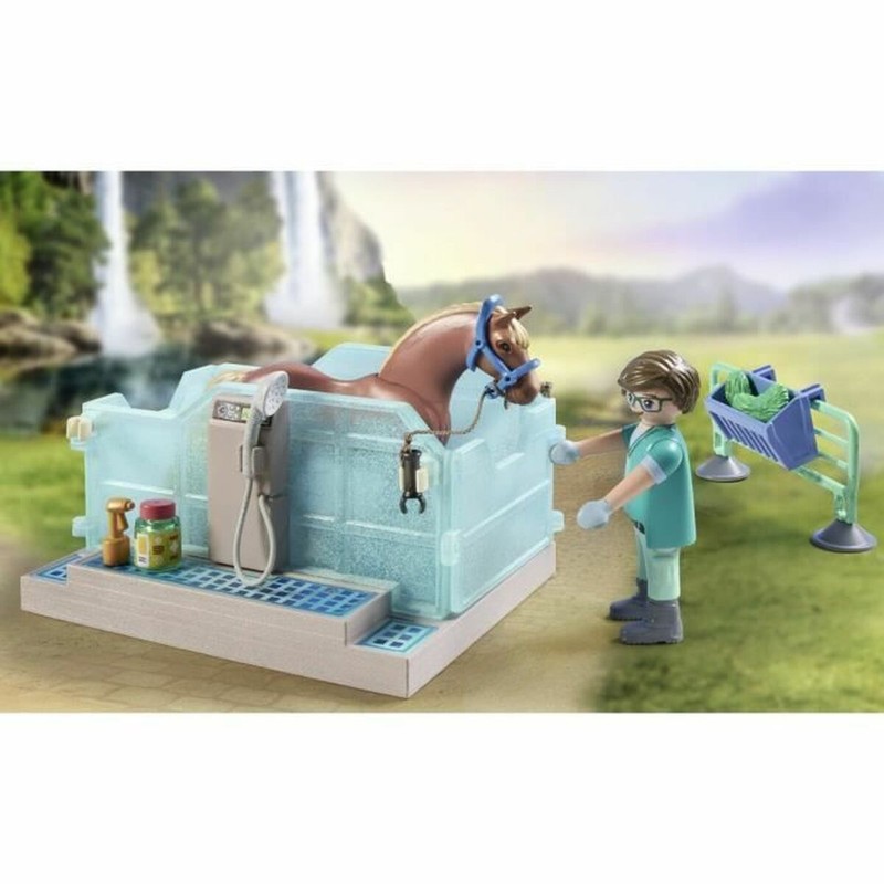 Playmobil Caballos Cascada 71352 - Playset Centro Veterinario
