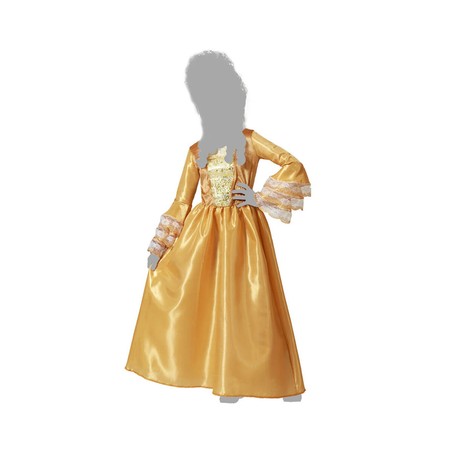 Disfraz Niños Cortesana Dorado para Carnaval y Fiesta