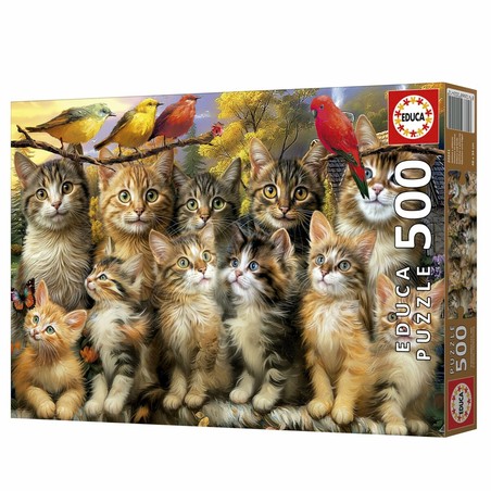 Puzzle familiar 500 piezas, actividad creativa