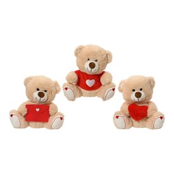 Peluches Niños: Oso de Peluche San Valentín EDM 15 cm - Compra online en MegaJuguetes