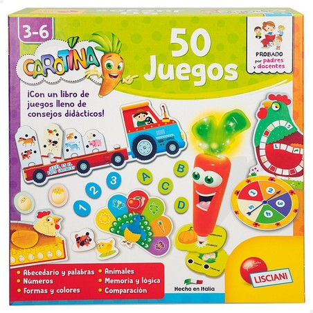 Juegos Mesa Niños Lisciani Giochi Carotina Baby 50 Juegos Educativos